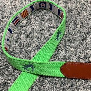 Needlepoint nautical belt